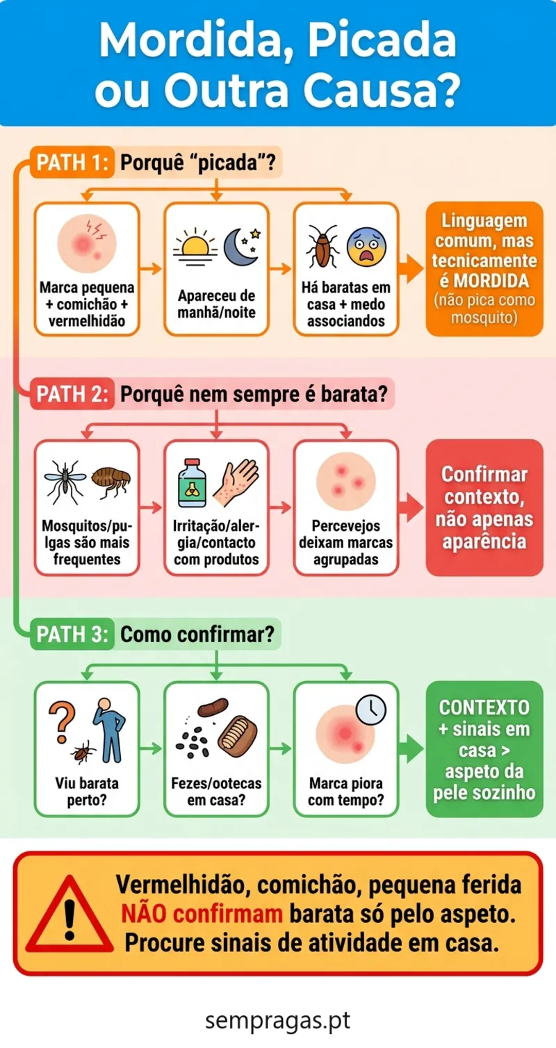 Infográfico: mordida, picada ou outra causa?