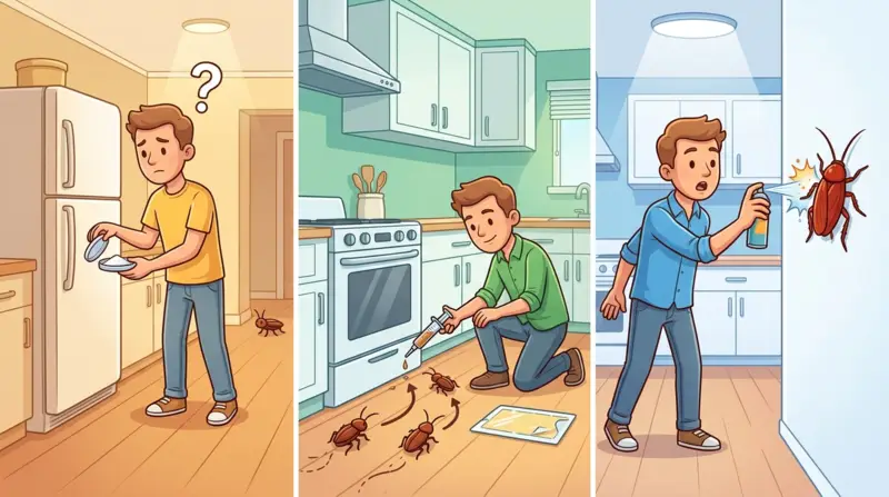 Remédios caseiros para baratas: bicarbonato, limites e quando usar gel ou spray